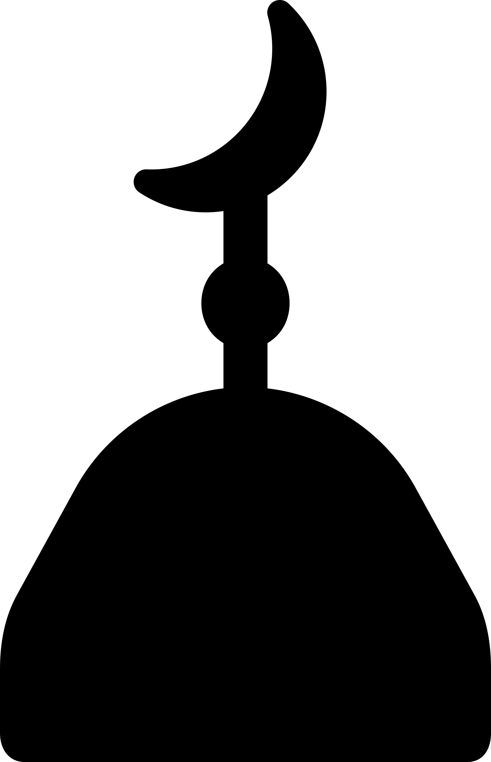 Crescent Moon On Top Of Minaret Stencil Svg Vector Free Vectors